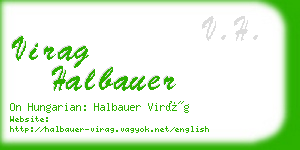 virag halbauer business card